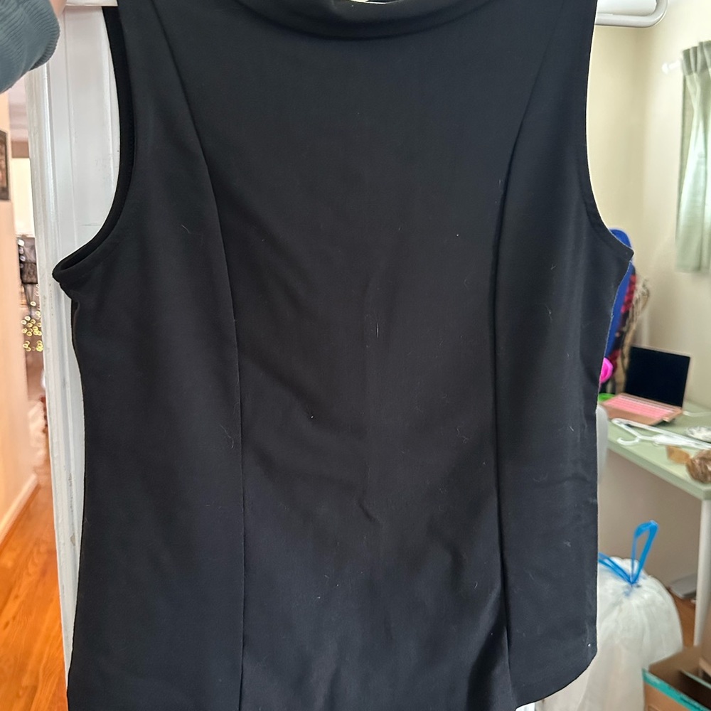 Banana Republic Black Fitted Sleeveless Tank Top